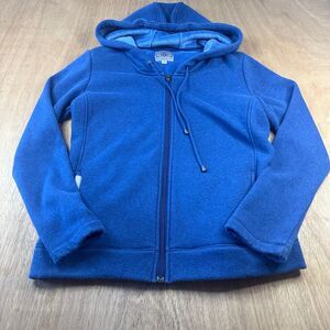UGG Australia Blue Zip-Up Hoodie Jacket Fleece Lined Hooded Women’s Medium